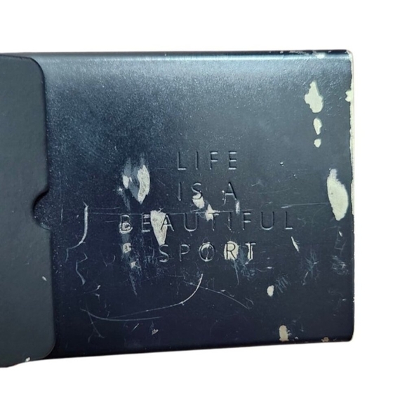 Lacoste Men’s Navy Blue Webbed Belt | Silver Logo Buckle Casual Designer Accesso - Picture 7 of 11